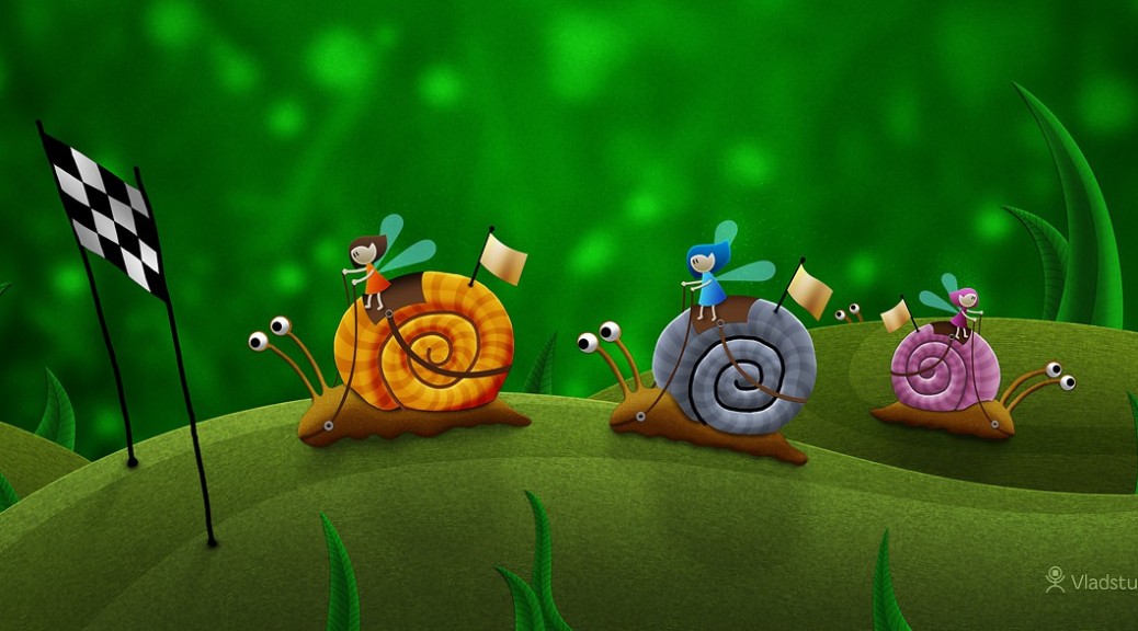 Snails racing